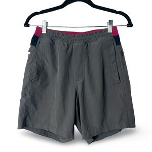 Birddogs Women's Boom Shorts Gray Pink Lined Athletic Hiking Sz S